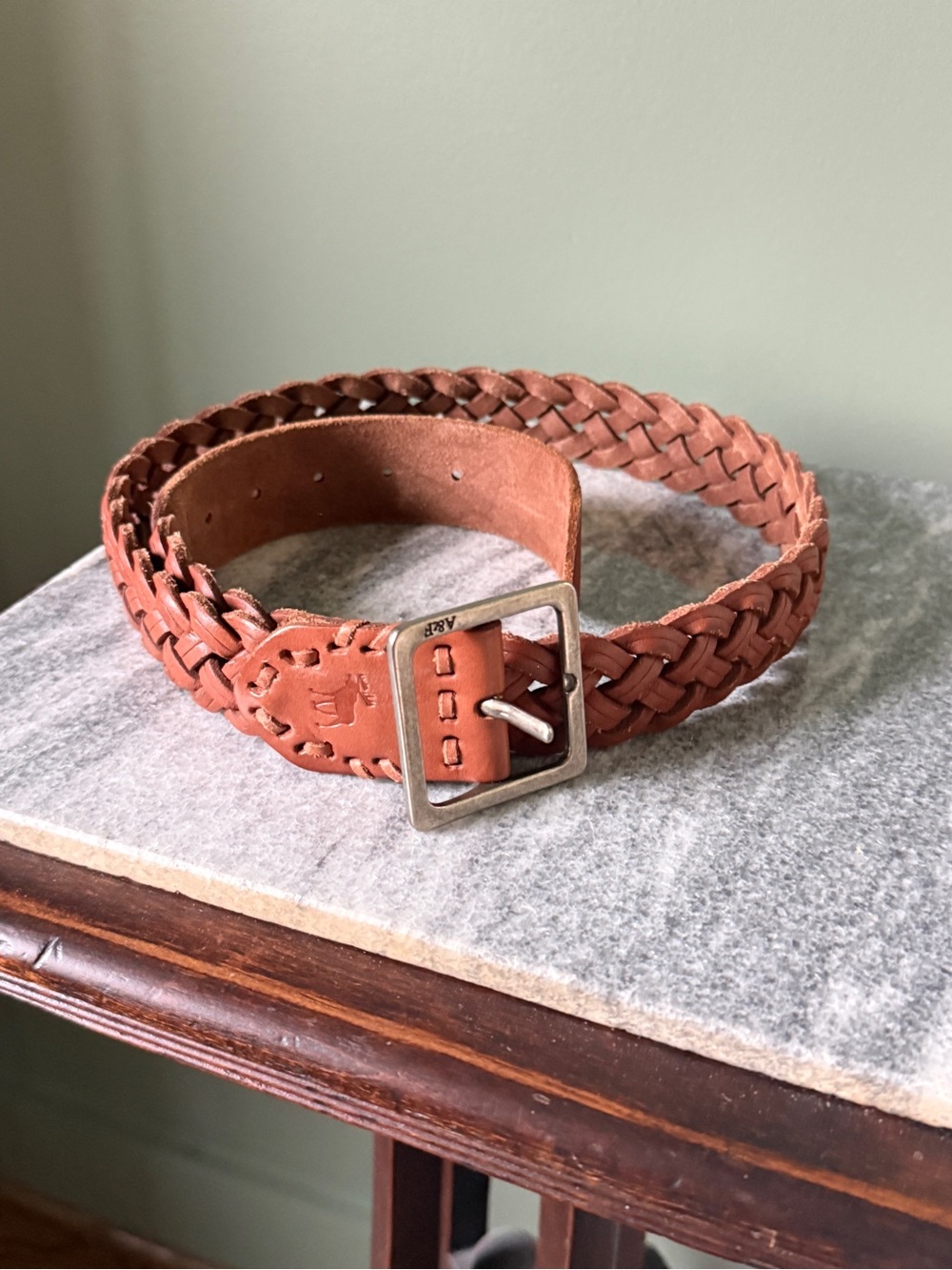 Vintage Abercrombie & Fitch Braided Leather Belt - Size M